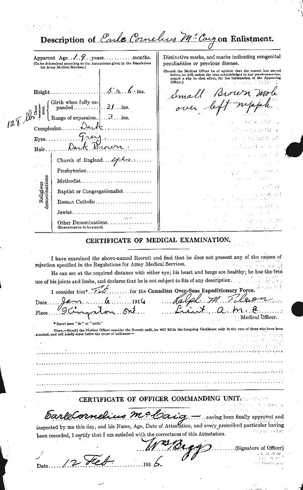 Attestation Papers (Back)