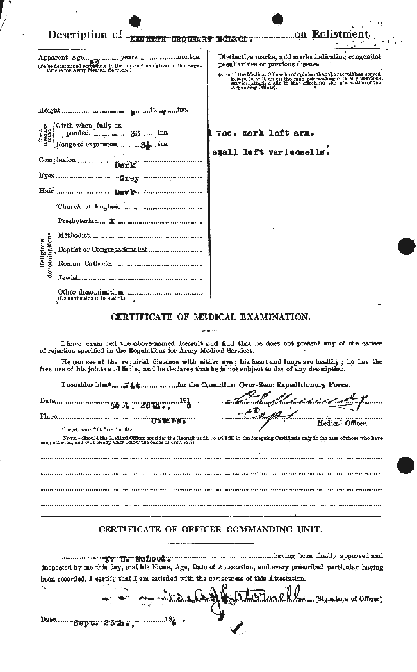 Attestation Paper (back)