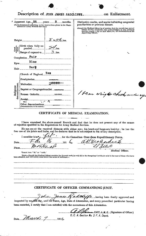 Attestation Papers (Back)