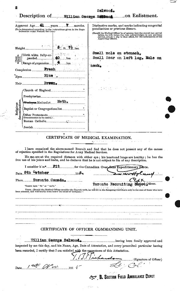 Attestation Papers (Back)