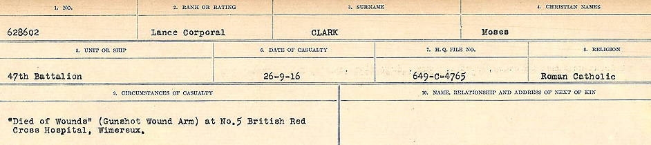 Circumstances of Death Registers