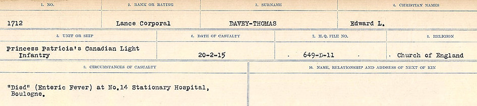 Circumstances of death registers