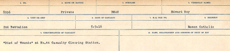 Circumstances of Death
