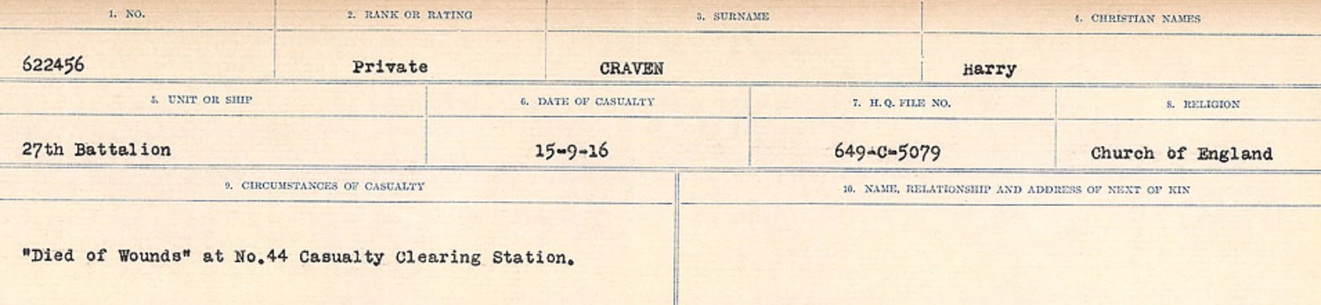 Circumstances of death registers
