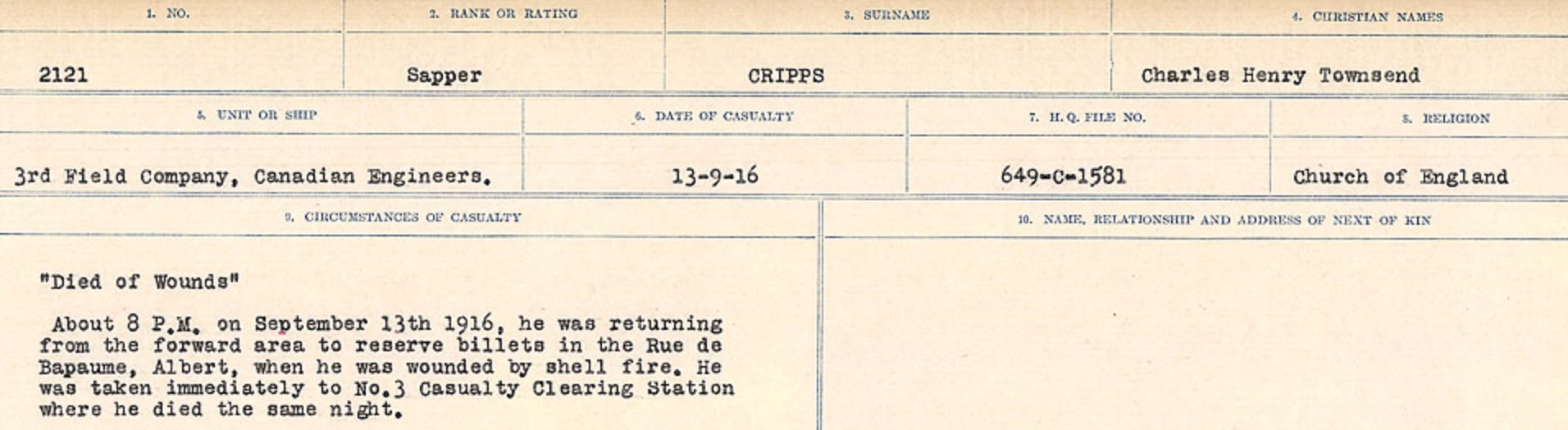 Circumstances of death registers