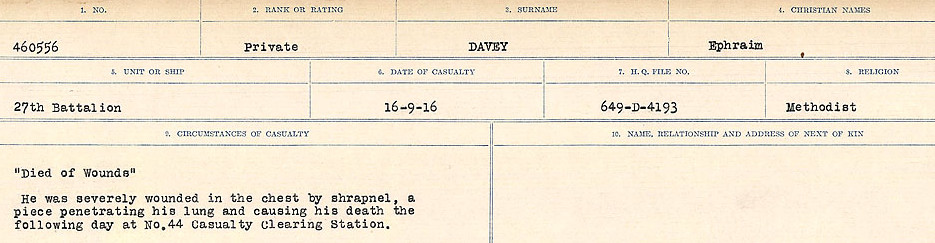 Circumstances of death registers