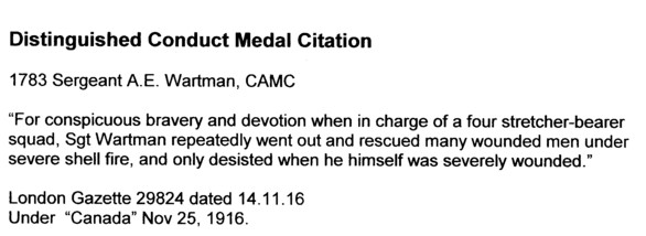 Medal Citation