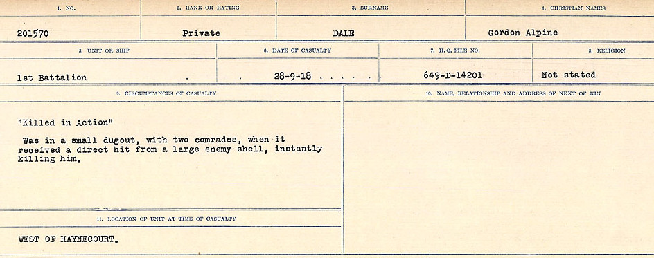 Circumstances of death registers