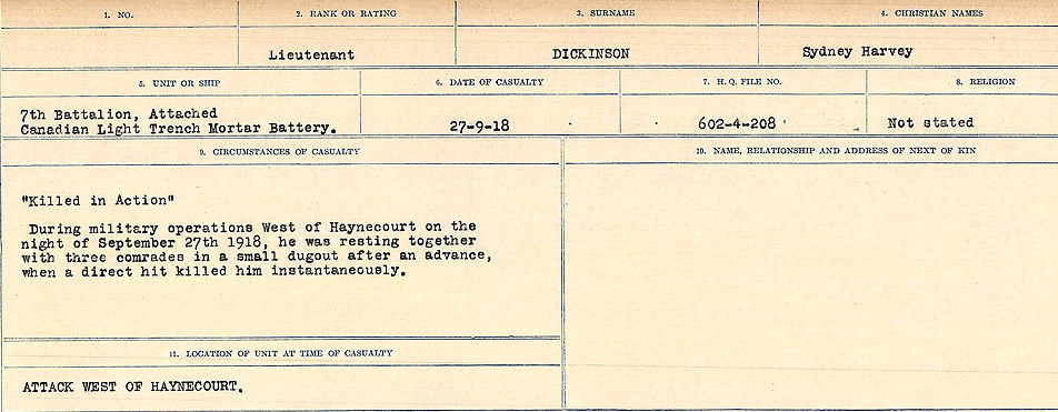 Circumstances of death registers