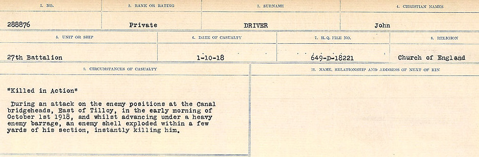 Circumstances of death registers