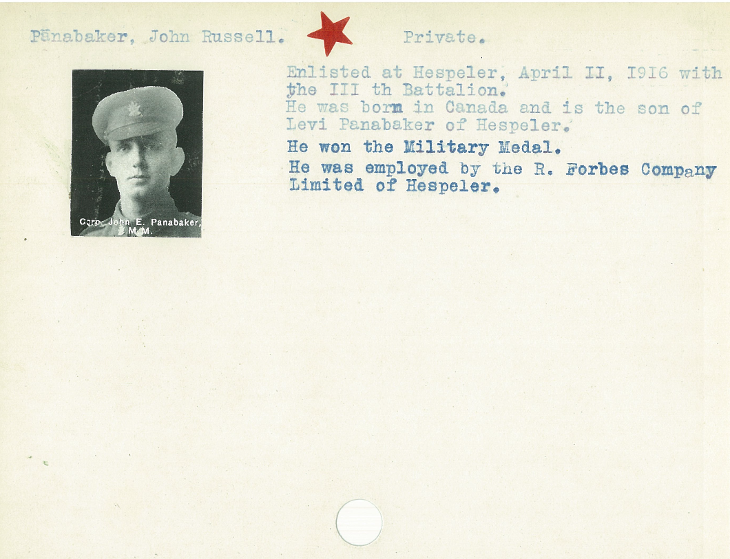 Photo of WALTER CORNELIUS PANABAKER