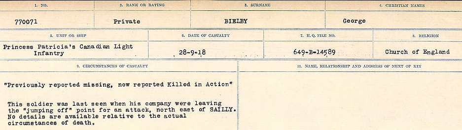 Circumstances of Death Registers