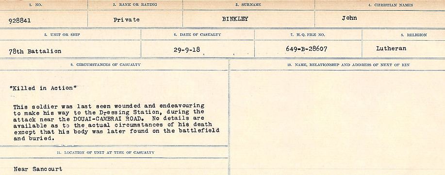 Circumstances of Death Registers