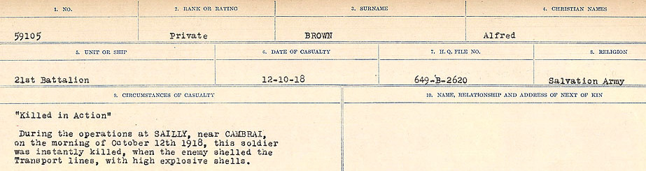 Circumstances of Death Registers