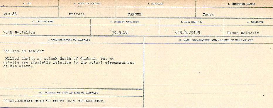 Circumstances of Death Registers