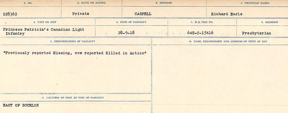 Circumstances of Death Registers