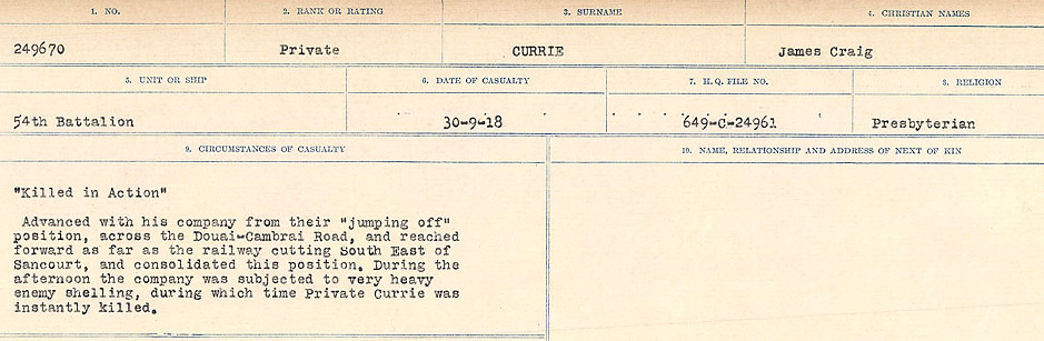 Circumstances of death registers