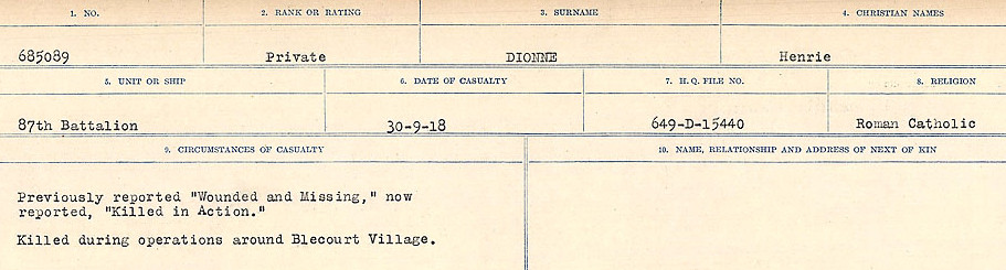 Circumstances of death registers