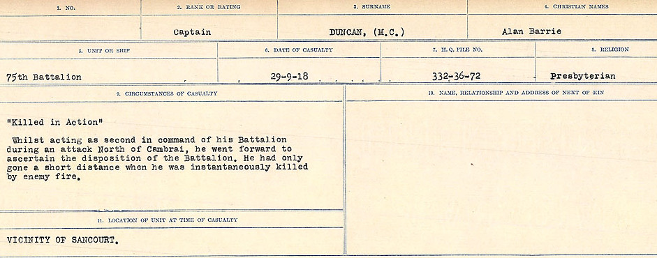 Circumstances of death registers