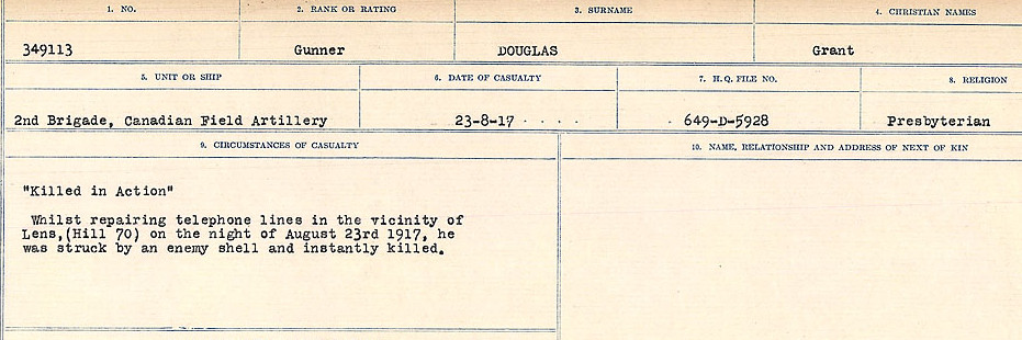 Circumstances of death registers