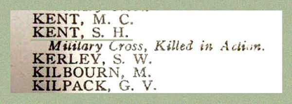 Nom sur le Tableau d'honneur