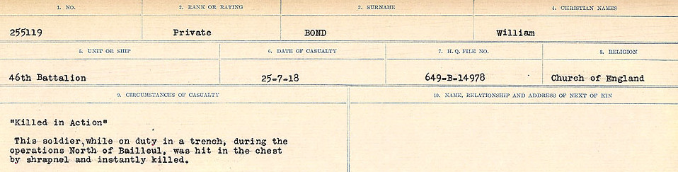 Circumstances of Death Registers