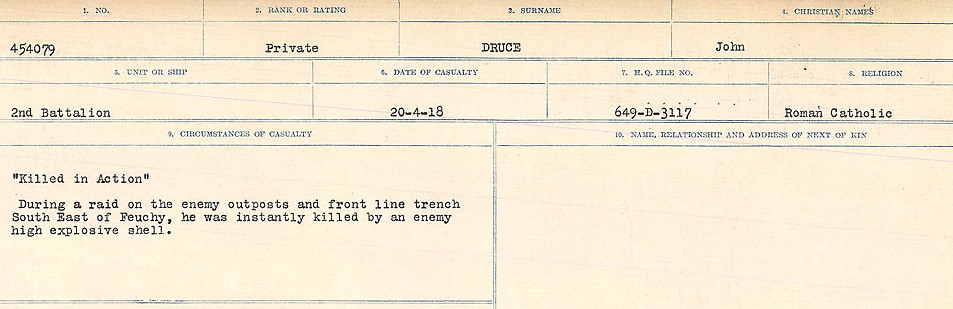 Circumstances of death registers