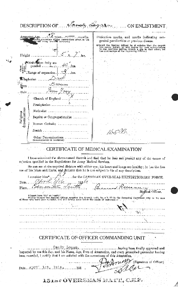 Feuilles d'engagement (page 2)