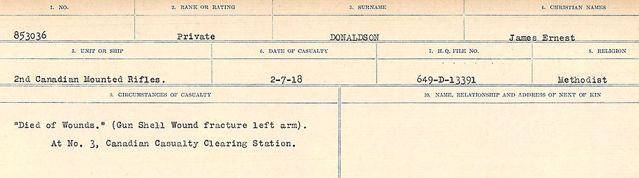 Circumstances of death registers