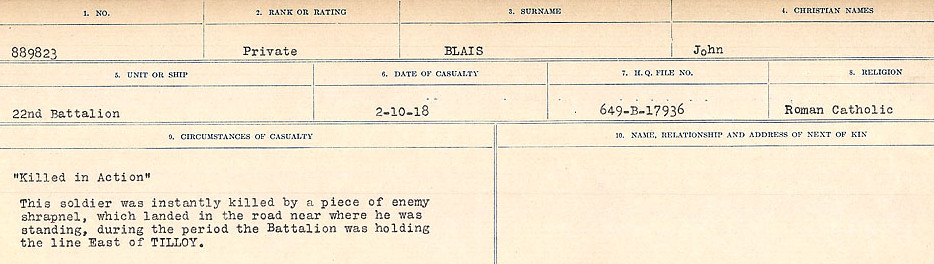 Circumstances of Death Registers