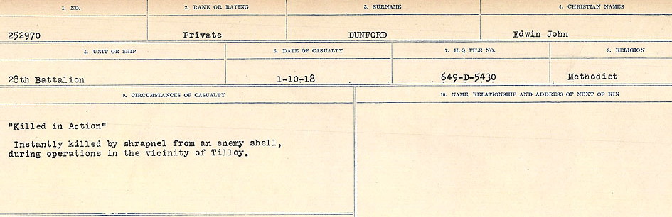 Circumstances of death registers