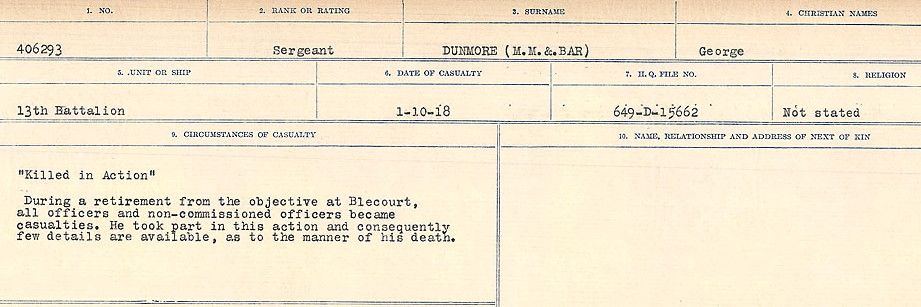 Circumstances of death registers