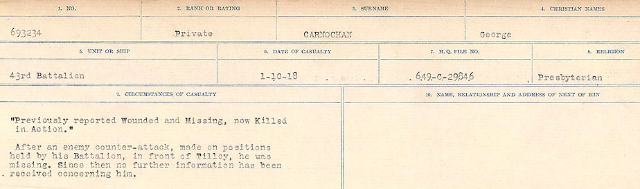 Circumstances of Death Registers