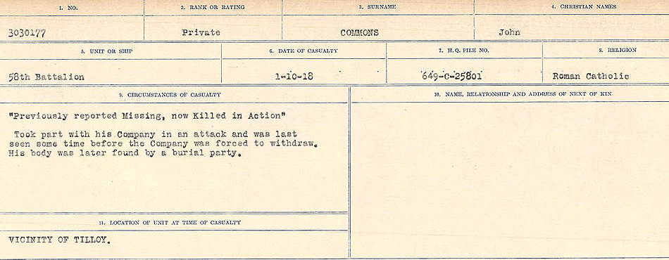Circumstances of Death Registers