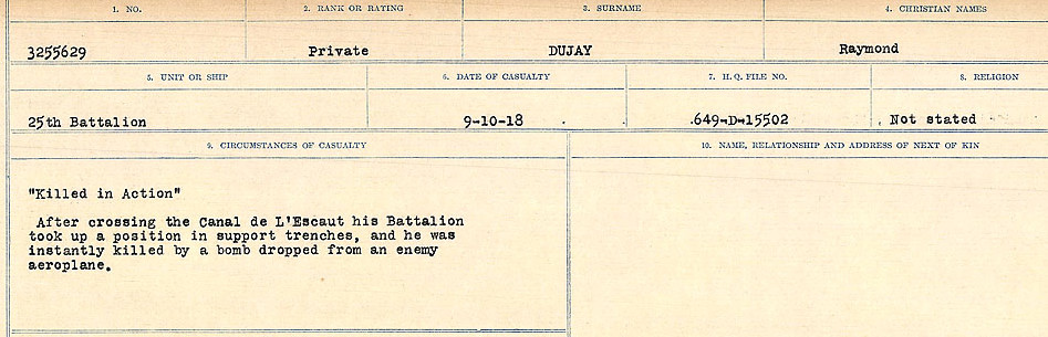 Circumstances of death registers