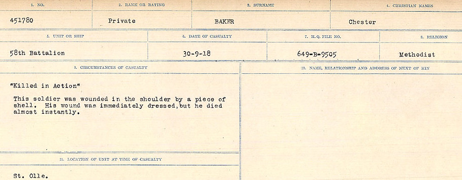 Circumstances of Death Registers