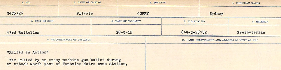 Circumstances of death registers