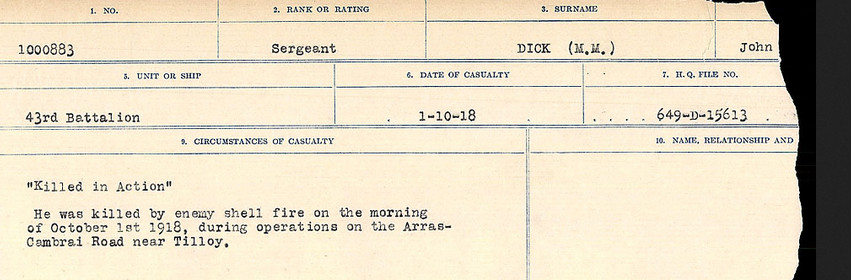 Circumstances of death registers