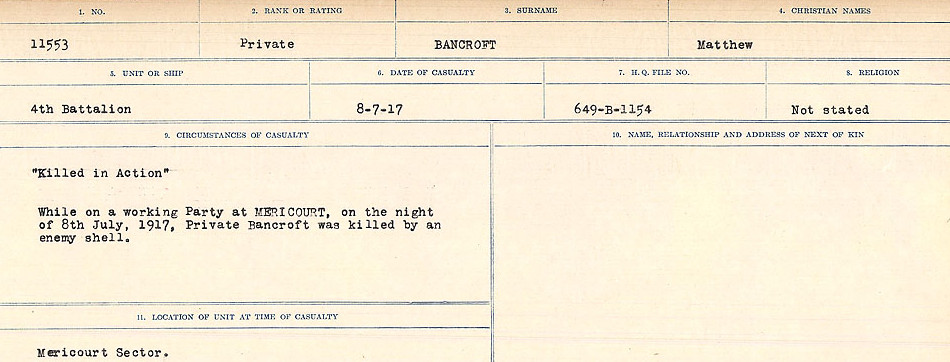 Circumstances of Death Registers
