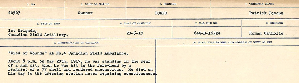 Circumstances of Death Registers