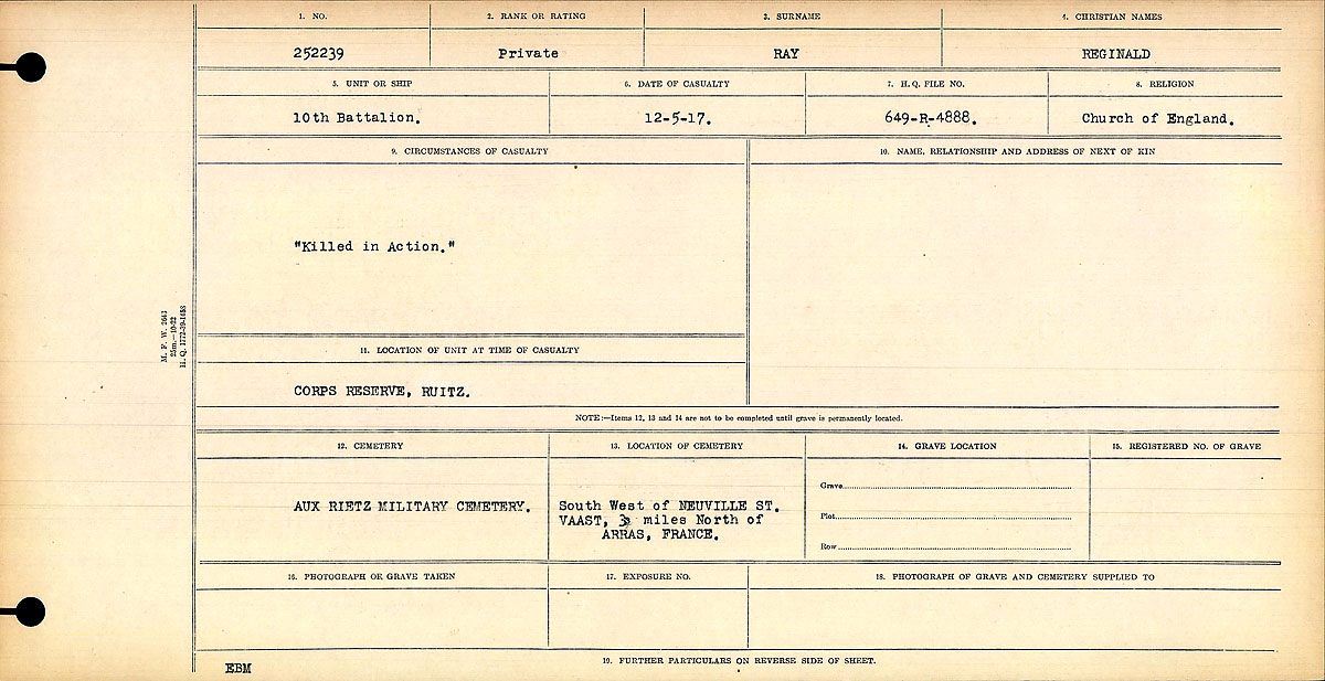 Circumstances of death registers