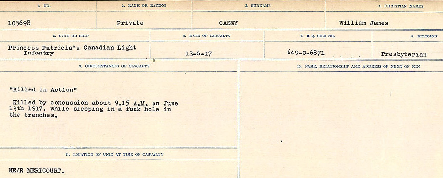Circumstances of Death Registers