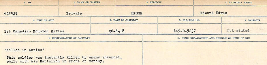 Circumstances of Death Registers
