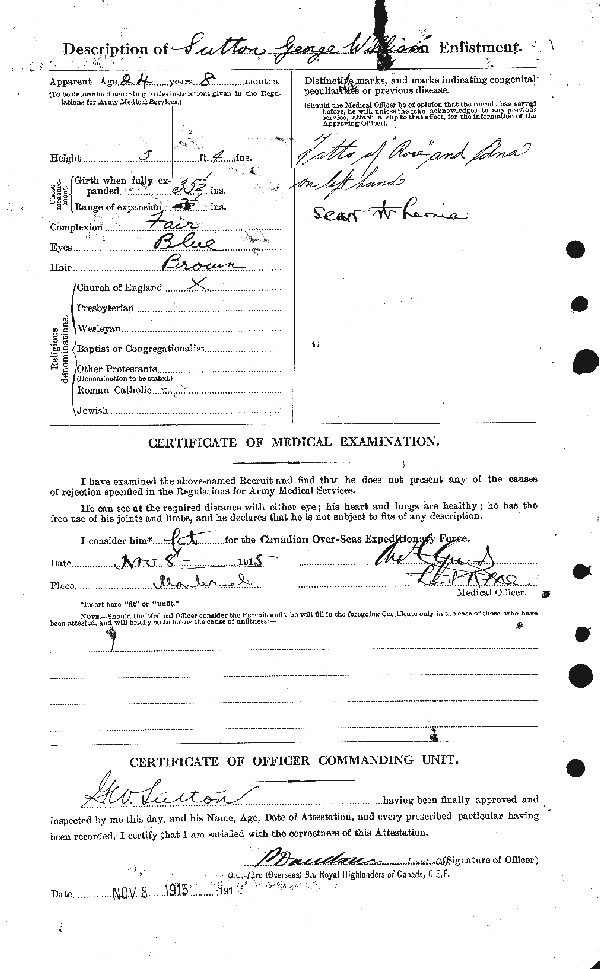 Attestation Papers (Reverse)