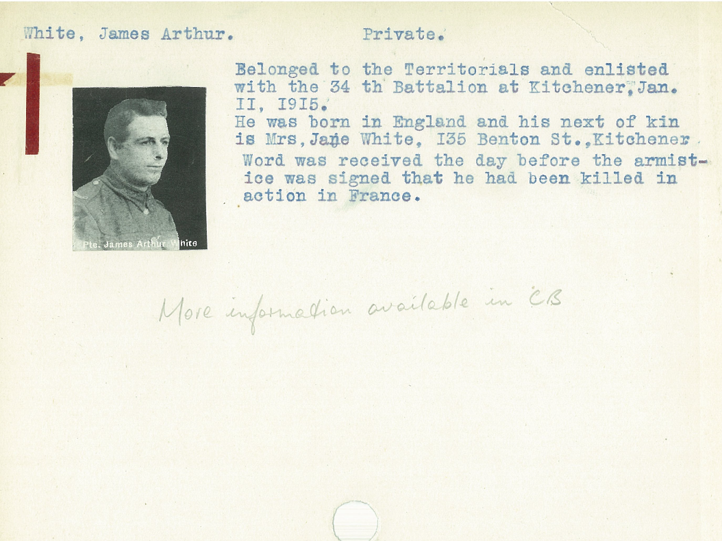 Photo of JAMES ARTHUR WHITE