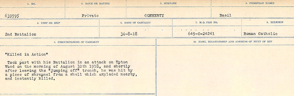 Circumstances of Death Registers