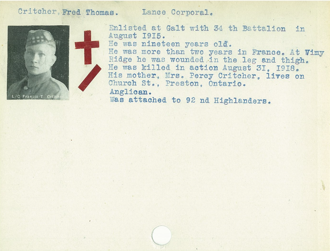 Photo of FRED THOMAS CRITCHER