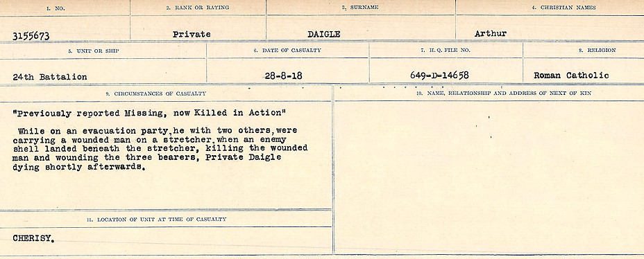 Circumstances of death registers
