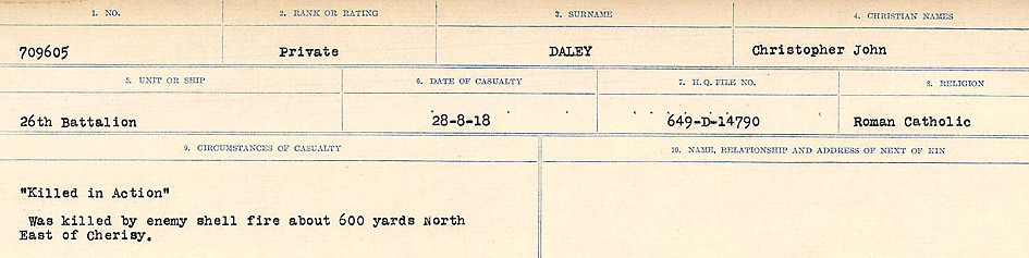 Circumstances of death registers