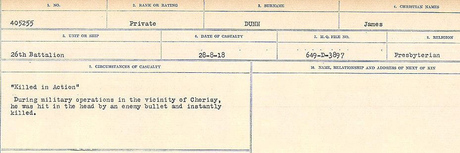 Circumstances of death registers